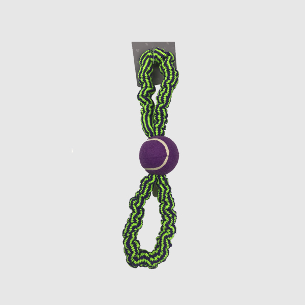Multicolor Durable Dog Rope Toys With TPR Ball